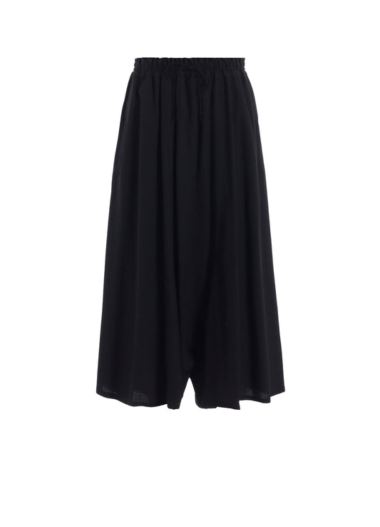 WOOL SERGE GATHER PANTS