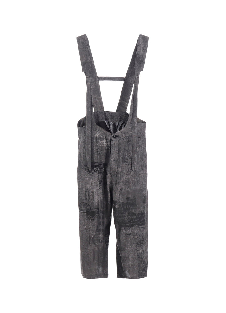 PATCH DESIGN PRINT FISH TAIL DRESS OVERALLS