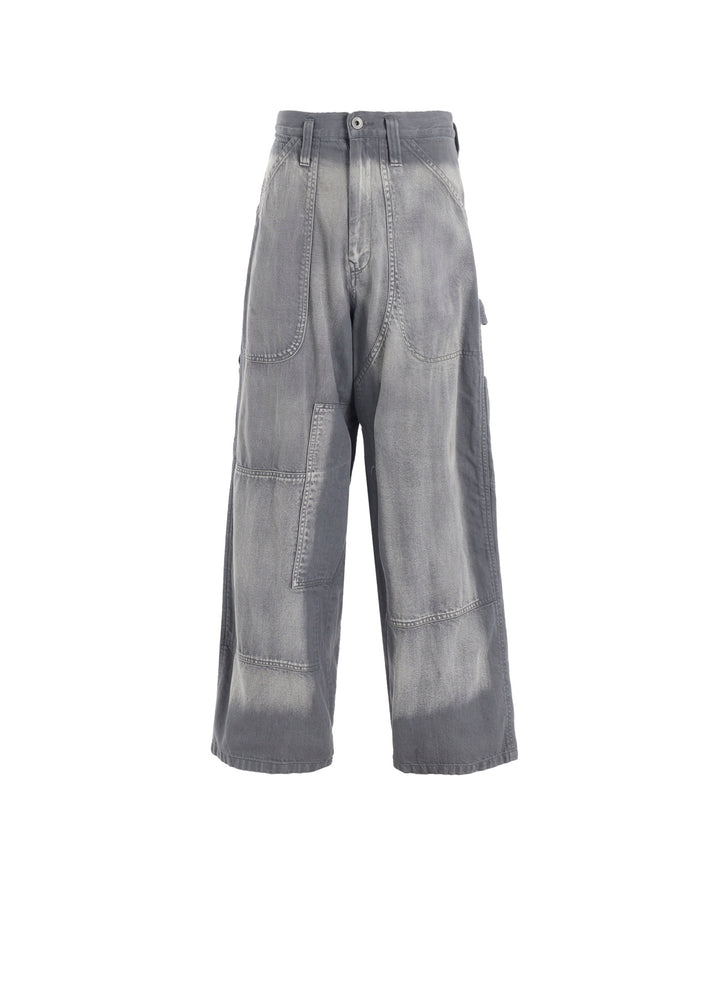 SPOTTED DENIM WORK PANTS