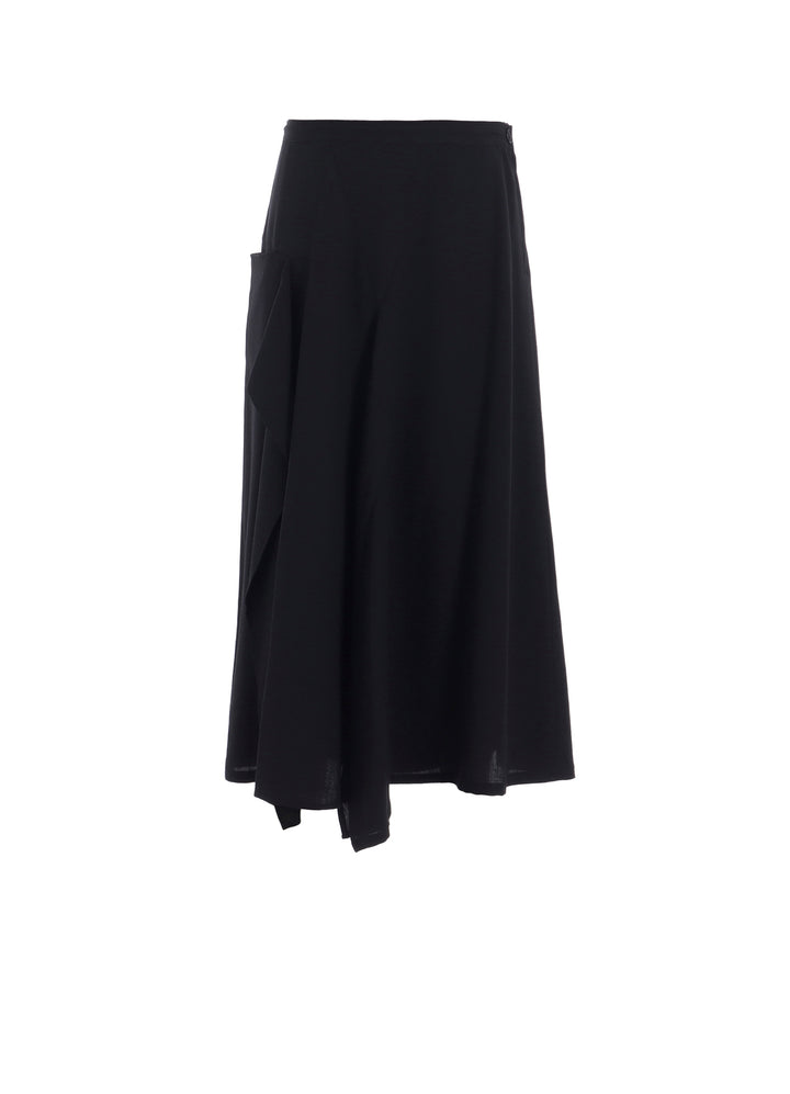 WOOL SERGE TRIANGLE GUSSET SKIRT