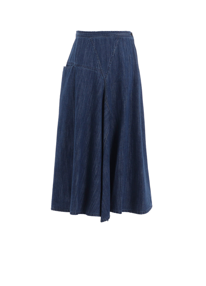 8OZ DENIM FRONT TRIANGLE GUSSET SKIRT