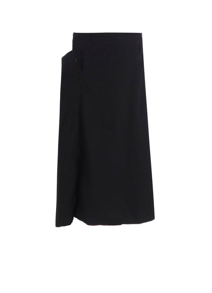 COTTON TWILL GARMENT DYE RIGHT BIG BELT SKIRT