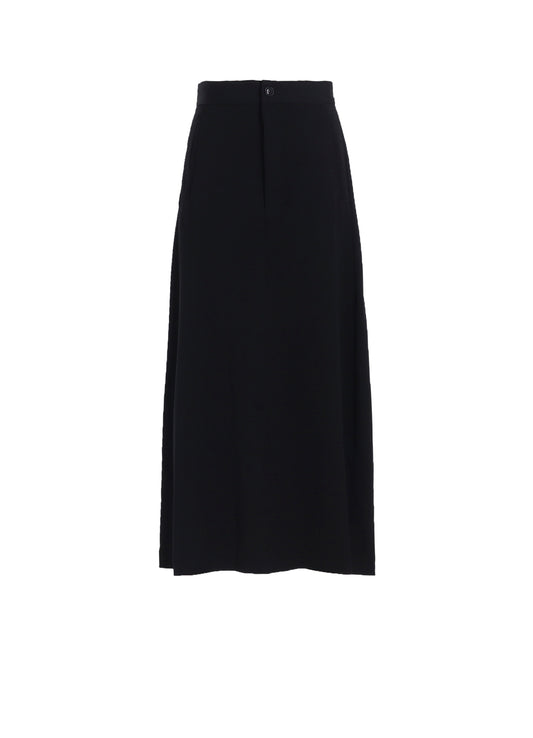 WOOL GABARDINE LINE SKIRT