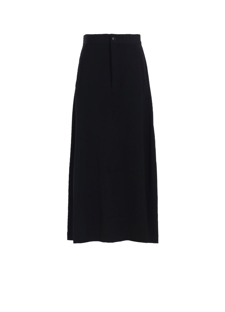 WOOL GABARDINE LINE SKIRT