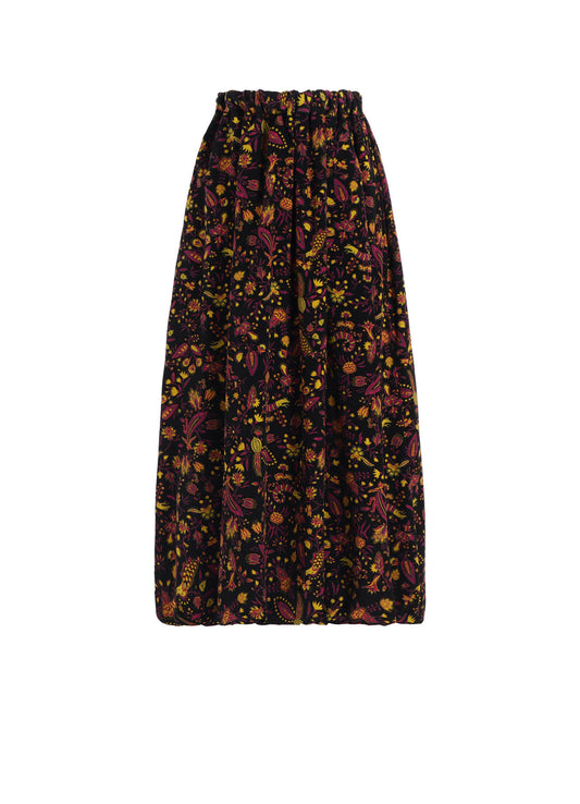 FLOWER PRINT BALLOON SKIRT