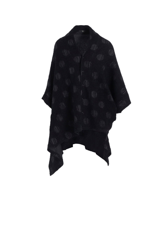 POLKA DOT JQ ASYMMETRIC CARDIGAN