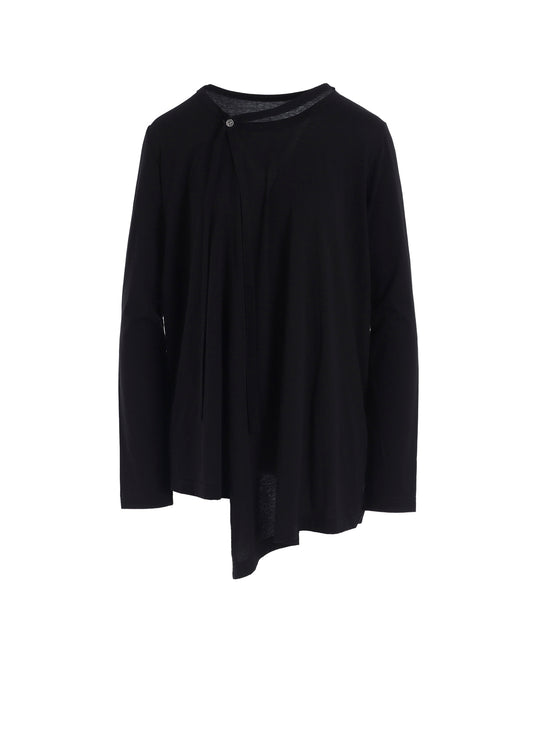SOFT JERSEY STRING COLLAR LONG T