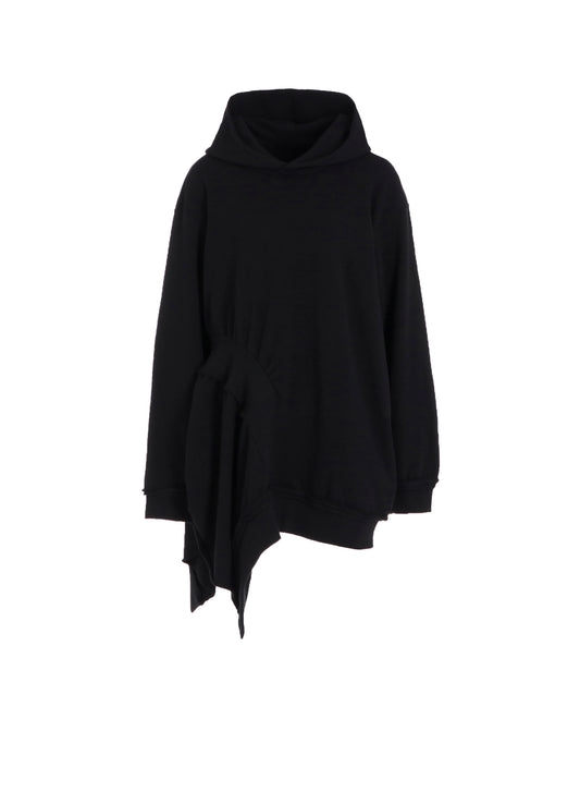 SOFT FRENCHTERRY ASSYMETRIC HOODIE