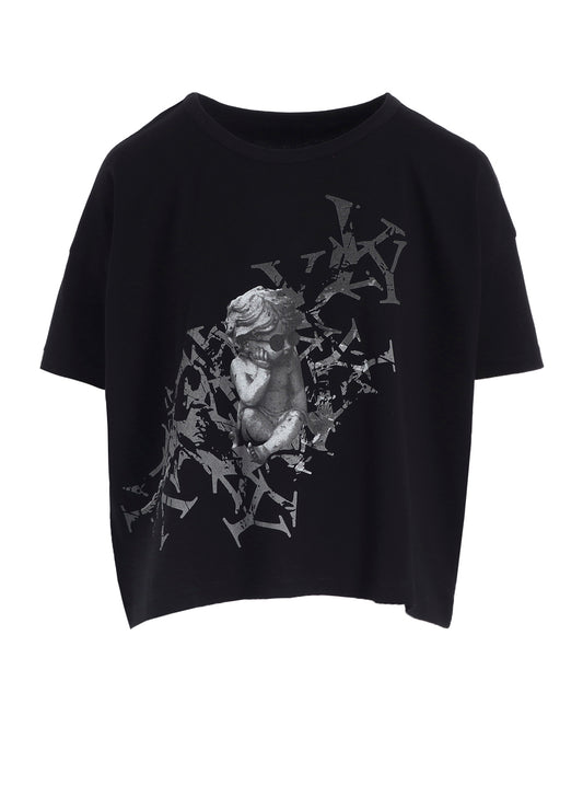 ANGEL PRINT HALF SLEEVE T