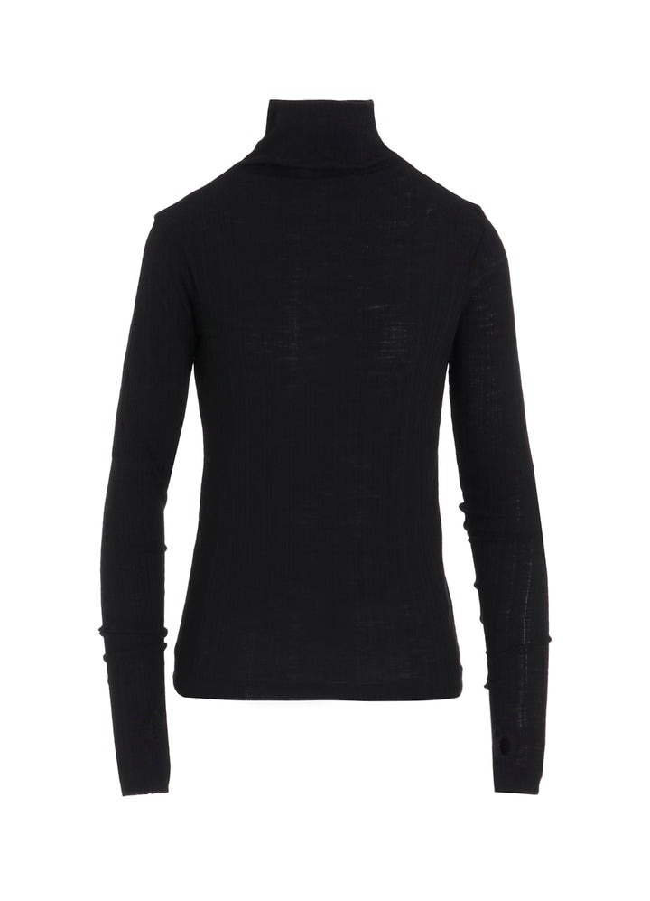 SOFT RANDOM RIB HIGH NECK T