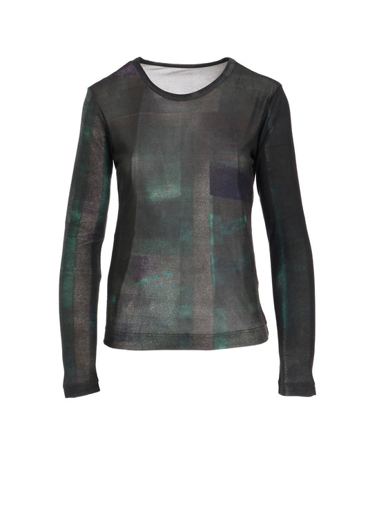 LYOCELL SMOOTH CREW NECK SLEEVE T