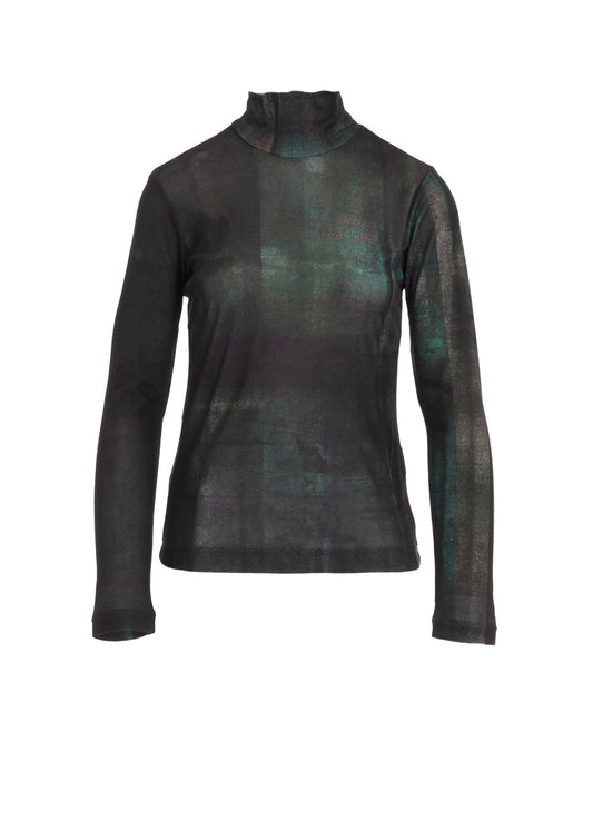 LYOCELL SMOOTH HIGH NECK SLEEVE T