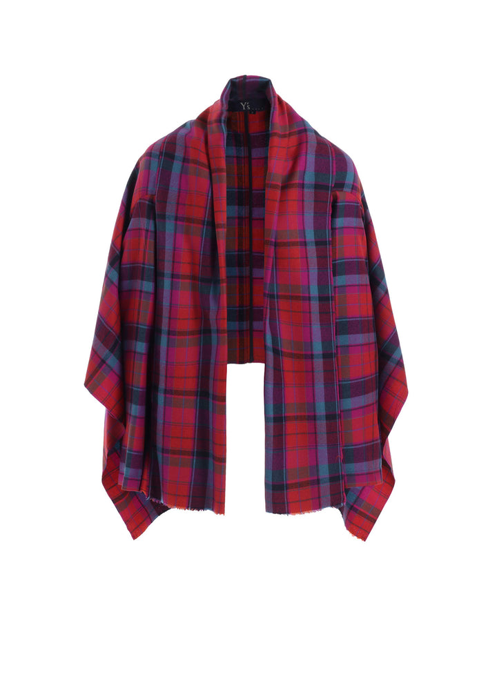 PLAID SCARF BLOUSON