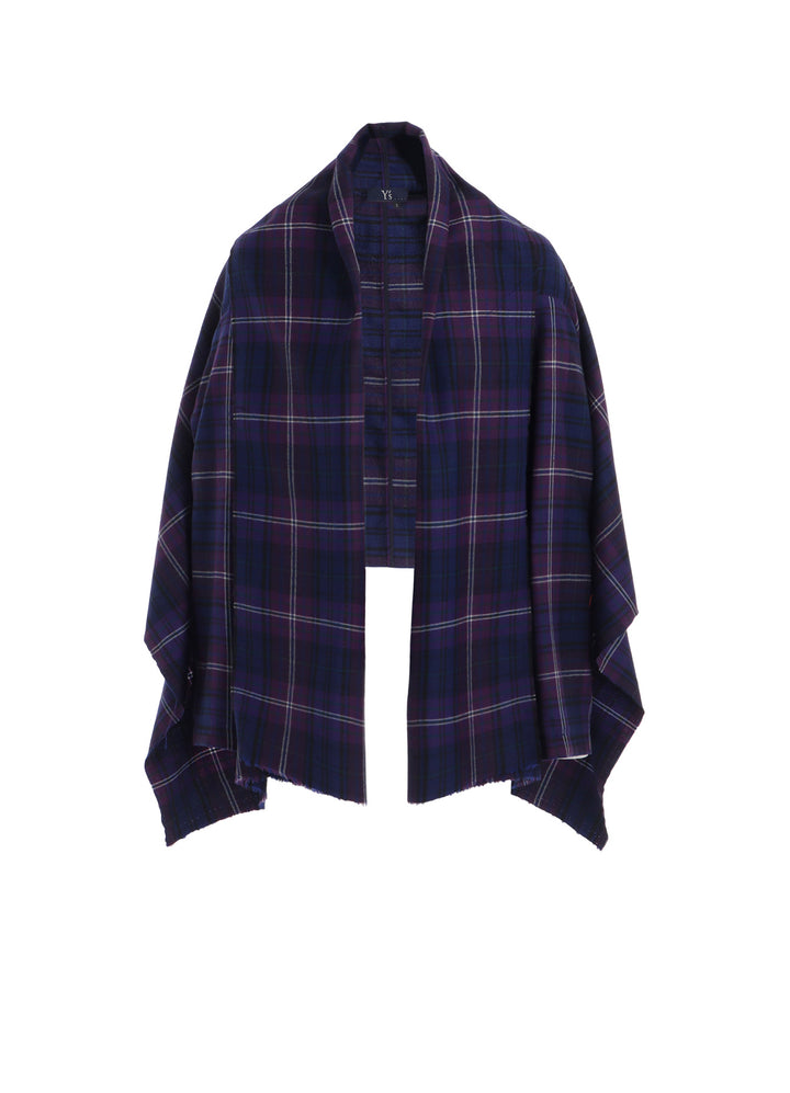 PLAID SCARF BLOUSON