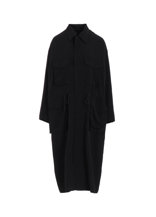 CREPE de CHINE 4-POCKET LONG DRESS