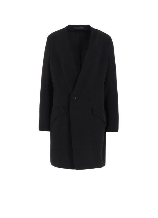CREPE de CHINE COLLARLESS JACKET