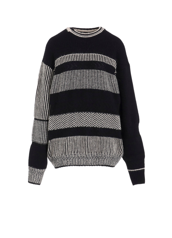 NAITIVE JACQUARD DESIGN LONG SLEEVE PULLOVER