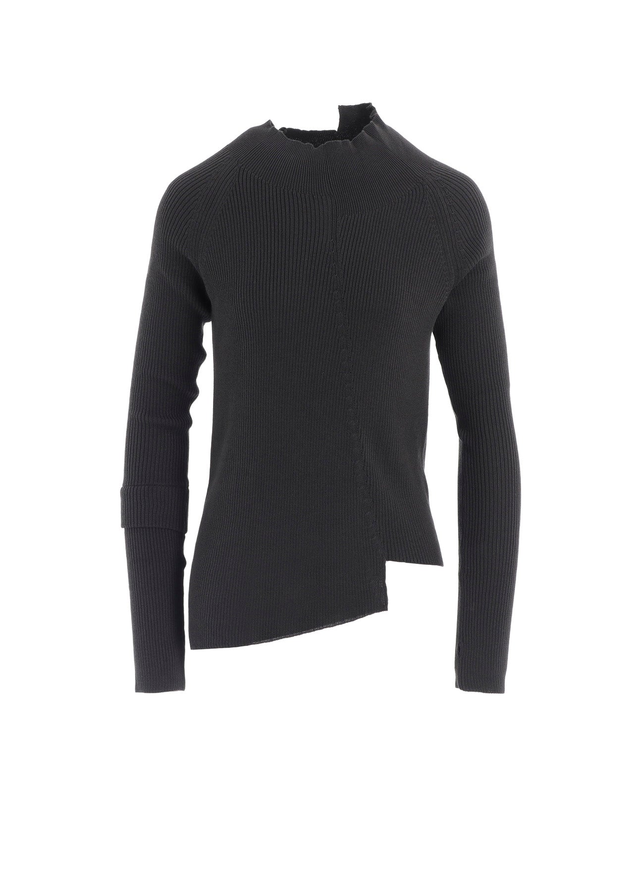 シンゾーン HIGH TWISTED COTTON KNIT PULLOVER COTTON RIB TWISTED HIGH-NECK PULLOVER – THE SHOP YOHJI YAMAMOTO