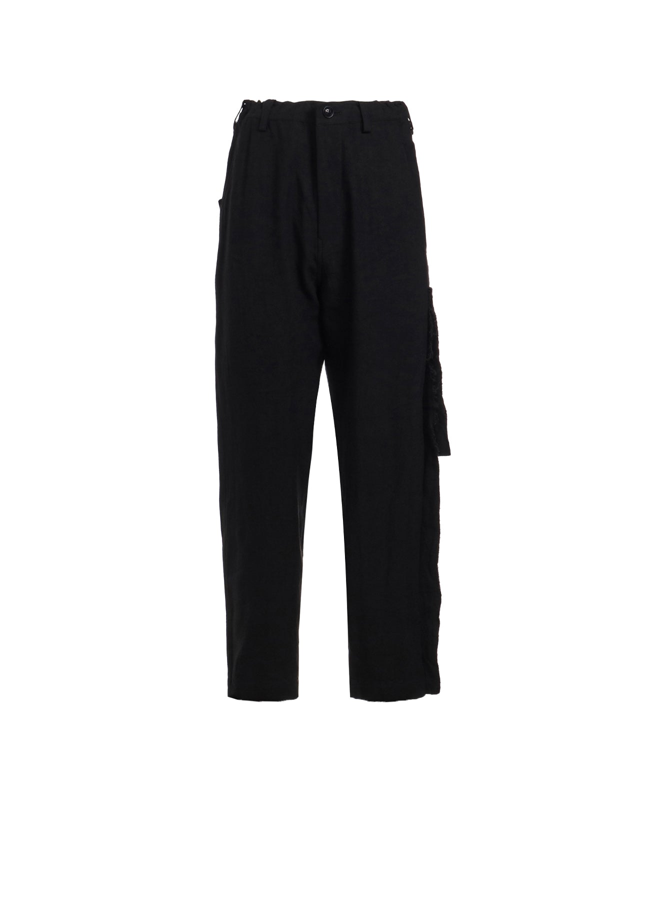 TWILL GARMENT WASH LEFT SIDE LINED PANTS – THE SHOP YOHJI YAMAMOTO