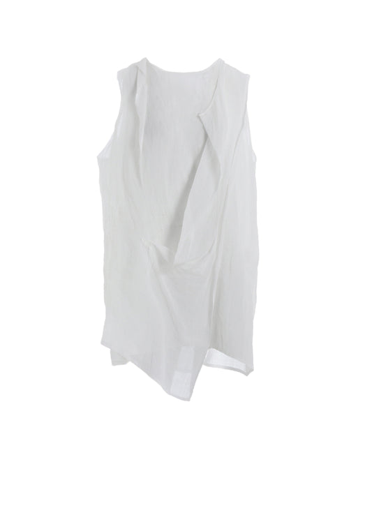 RAMIE LAWN DOUBLE FRONT DRAPE SHIRT