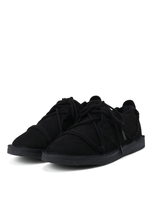 NUBUCK LEATHER RANDOM ROPE SHOES