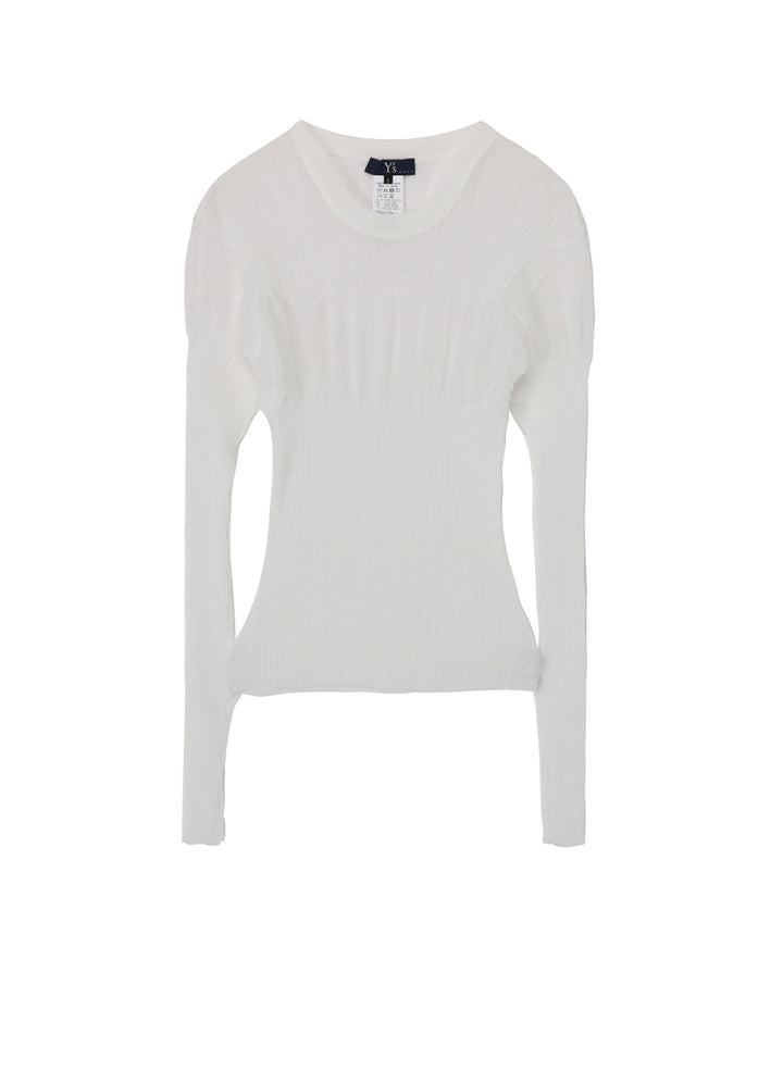 SHEER RIBBED KNIT