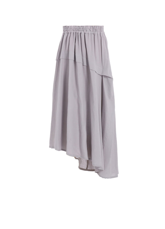 COTTON BOYLE VIYELLA RIGHT TUCKED ASYMMETERY SKIRT