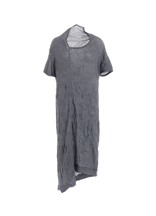 TUCK MILLING WRINKLE DRAPE DRESS