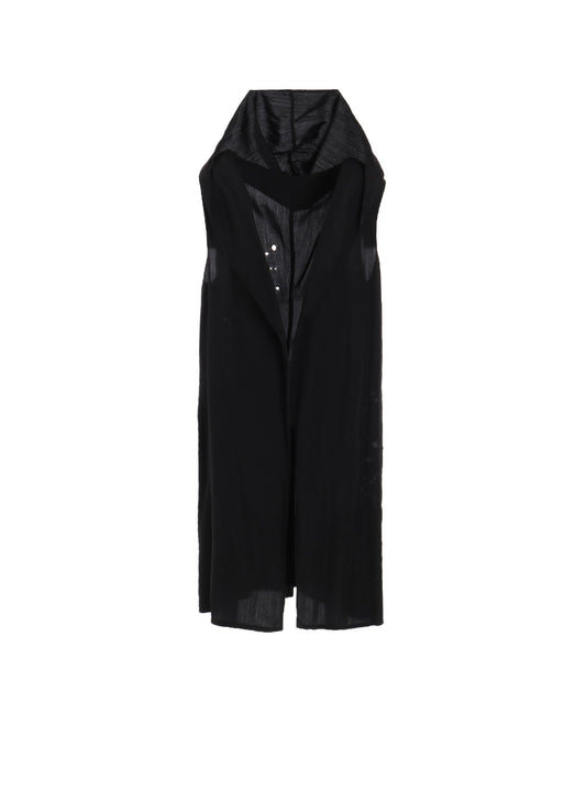 CUPRO/DUNGAREE BALLER LACE HOODIE VEST