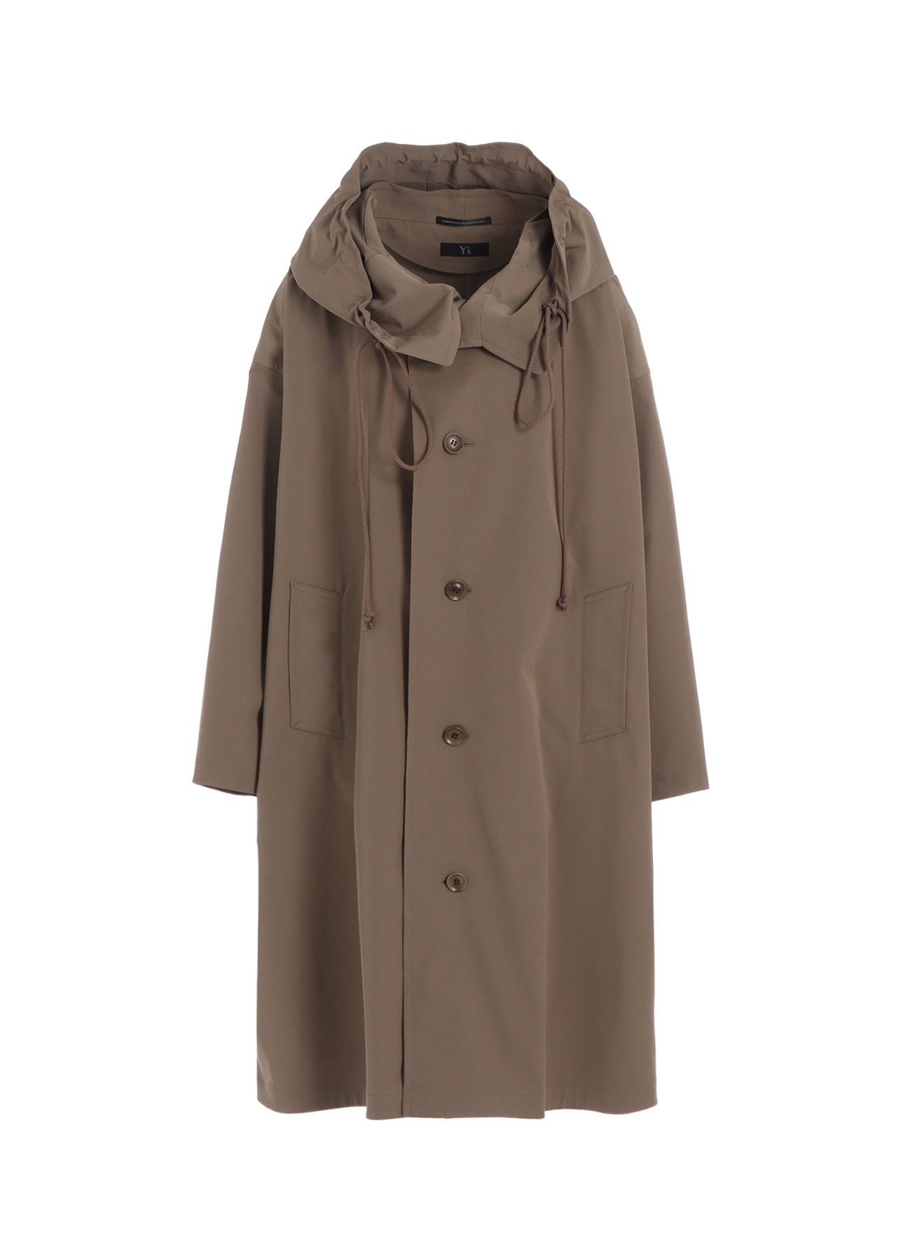 PE TWILL WATER REPELLENT HOODIED COAT – THE SHOP YOHJI YAMAMOTO