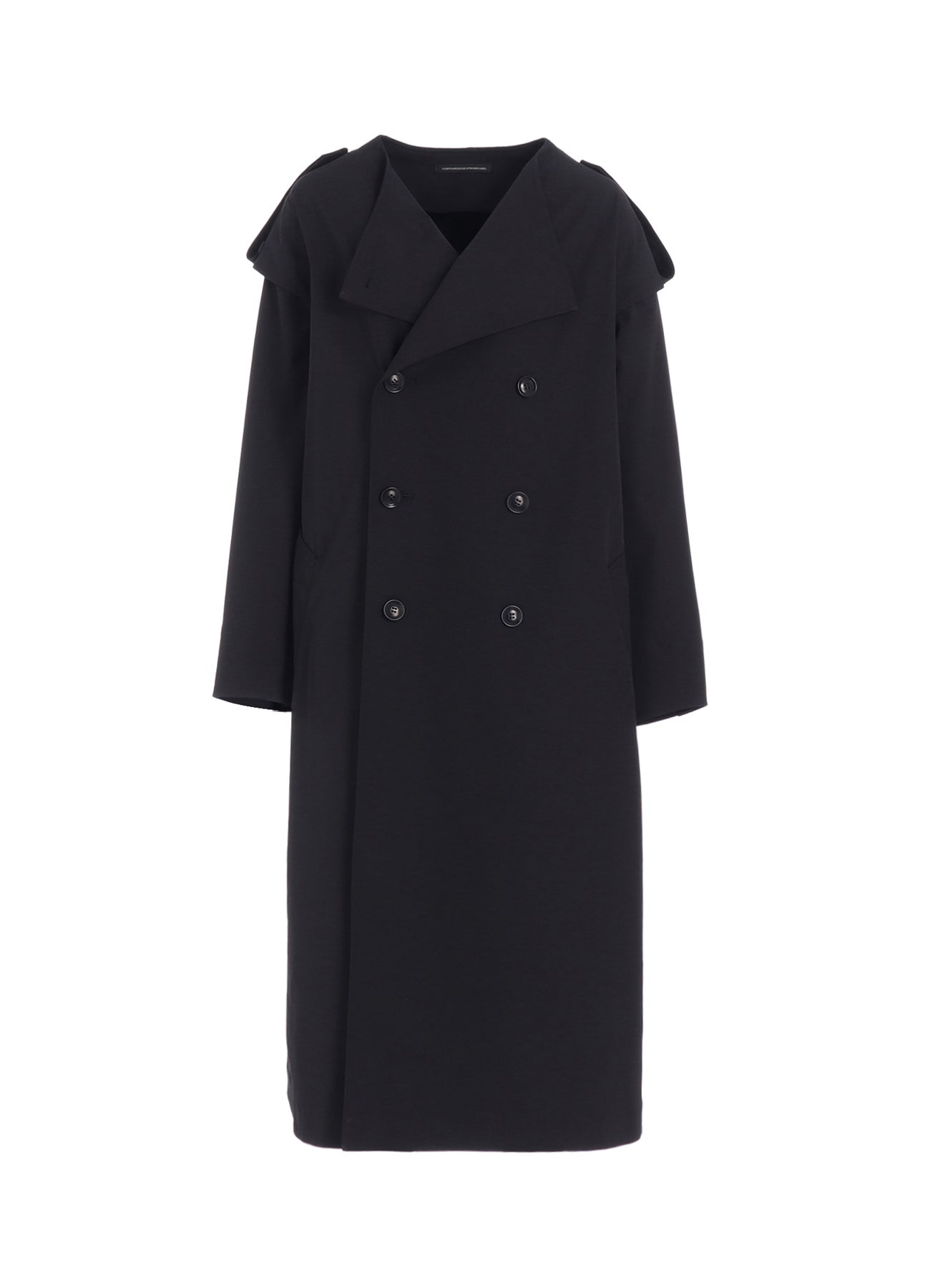 PE TWILL WATER REPELLENT COLLARLESS TRENCH COAT – THE SHOP YOHJI