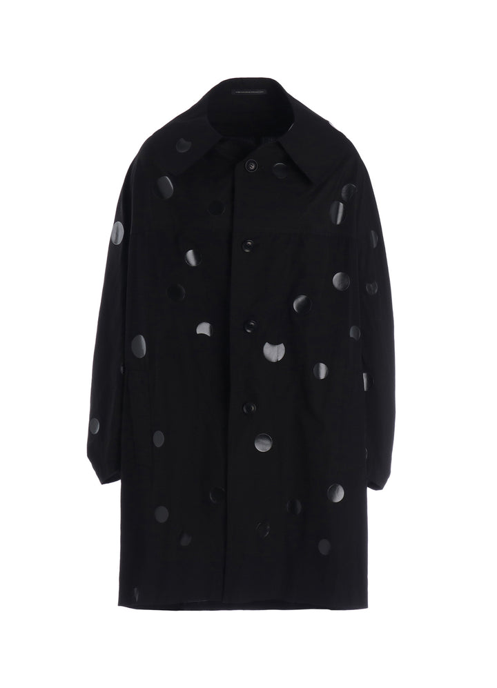 100/2 BROAD DOT PIGMENT PRINT ARRANGED SLEEVE COAT