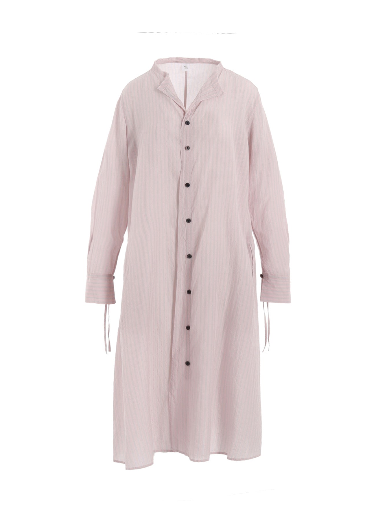 CELLULOSE STRIPE COLLARLESS A-LINE DRESS – THE SHOP YOHJI YAMAMOTO