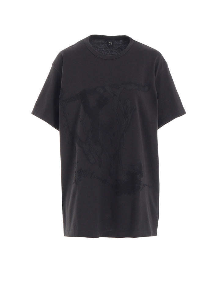 "Y" PIGMENT-PRINT HALF-SLEEVE TEE