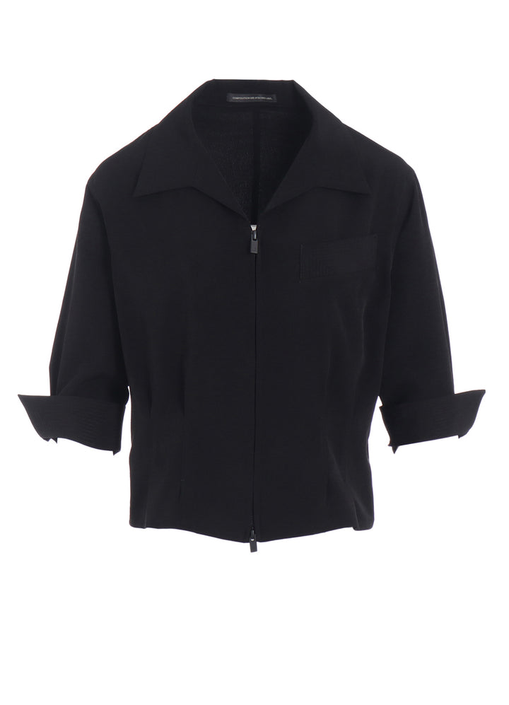 TA/PE CREPE DE CHINE 3/4 SLEEVE BLOUSE