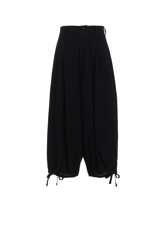 WOOL FLANNEL BALLOON PANTS