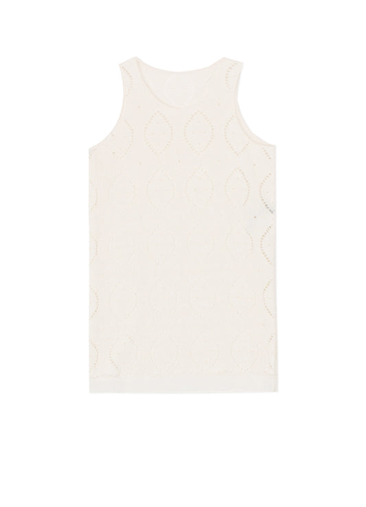 LACE SLEEVELES BLOUSE