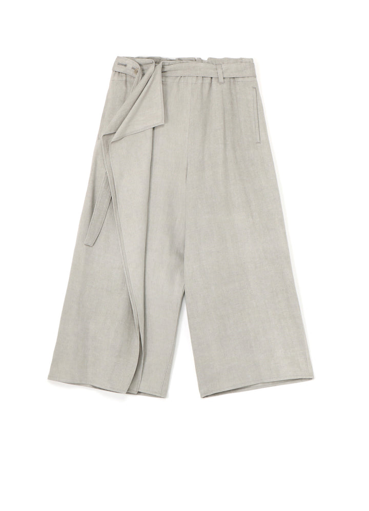 L/C INK DYED HEAVY DENIM BELTED PANTS