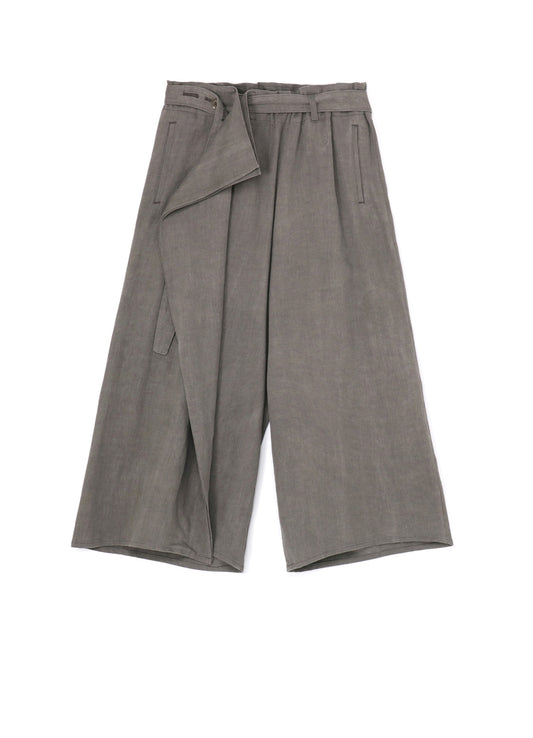 L/C INK DYED HEAVY DENIM BELTED PANTS