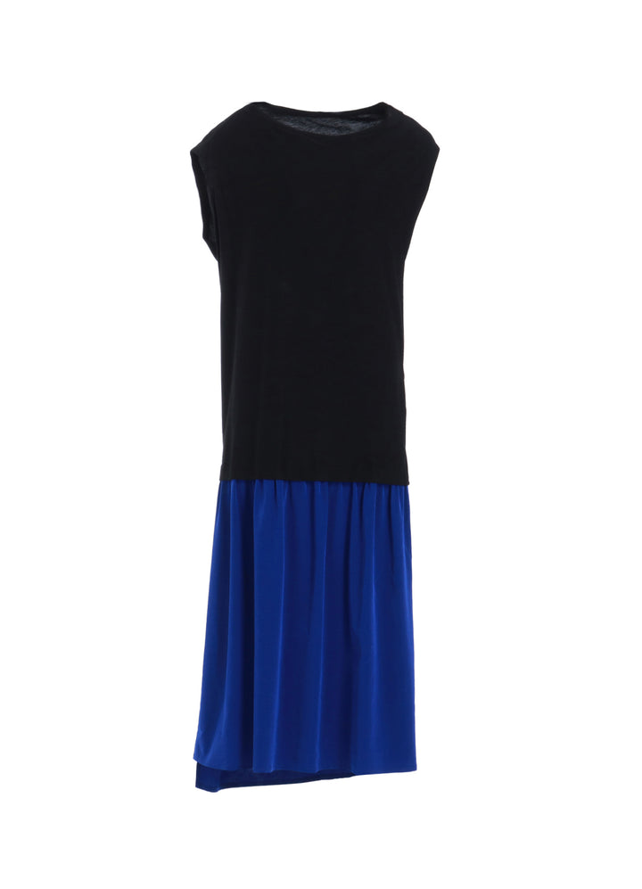 CREPE de CHINE CLOTH FRENCH SLEEVE DRESS