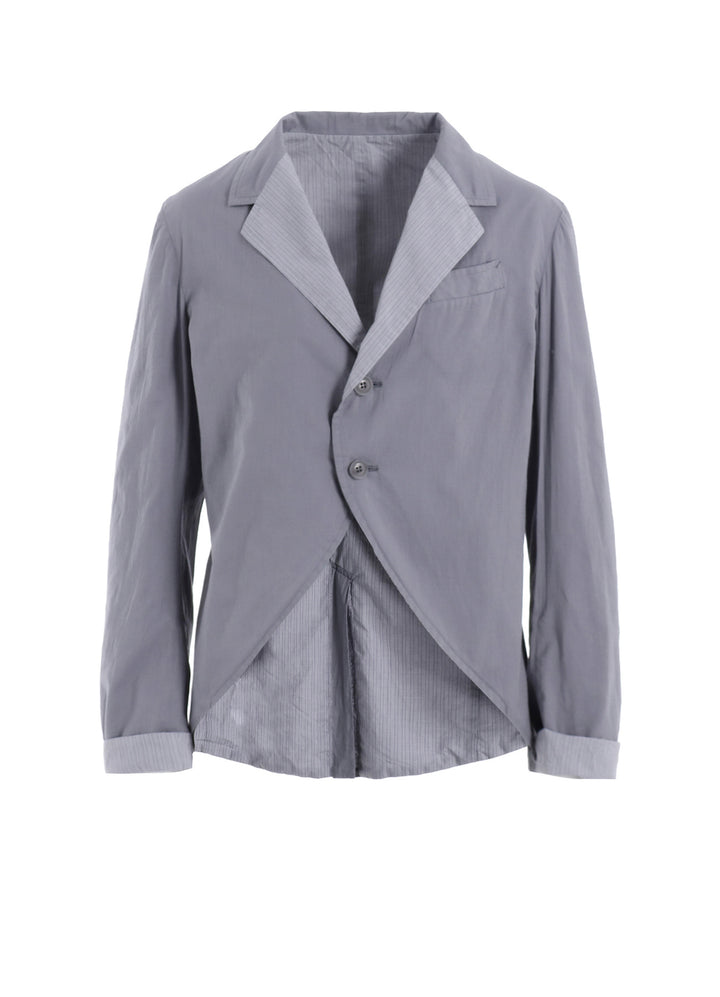 COTTON LAWN GARMENT DYE SWLLOWTAIL JACKET