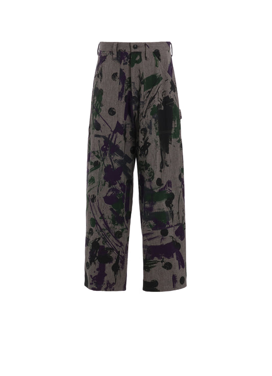 HEATHER POLKA DOT WORK PANTS