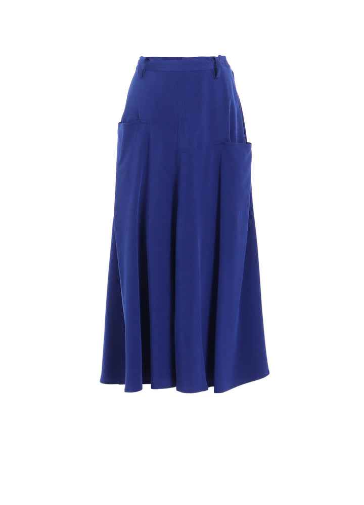 CREPE de CHINE FRONT PANEL POCKET SKIRT