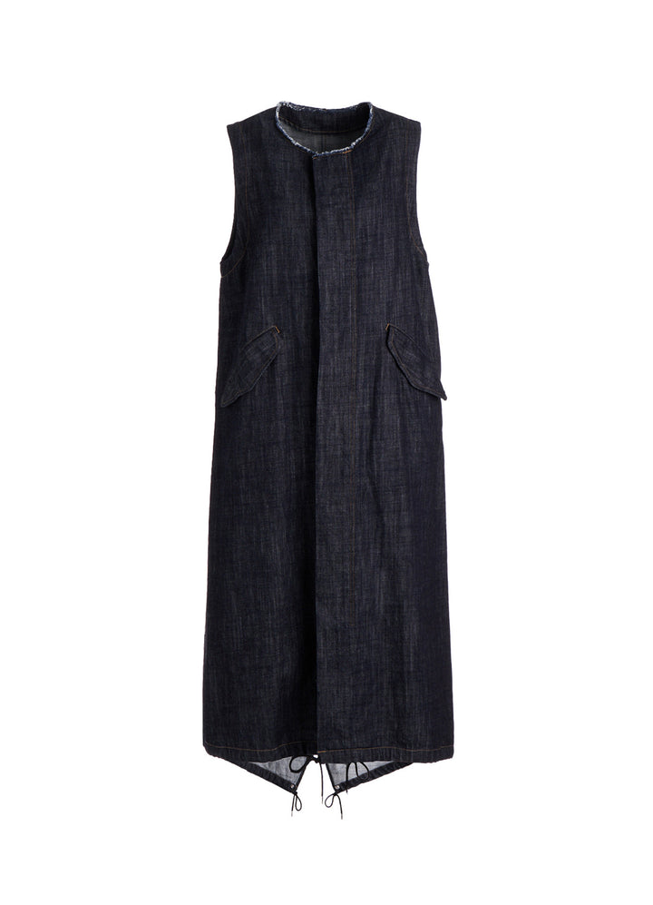 8OZ DENIM FISHTAIL DRESS