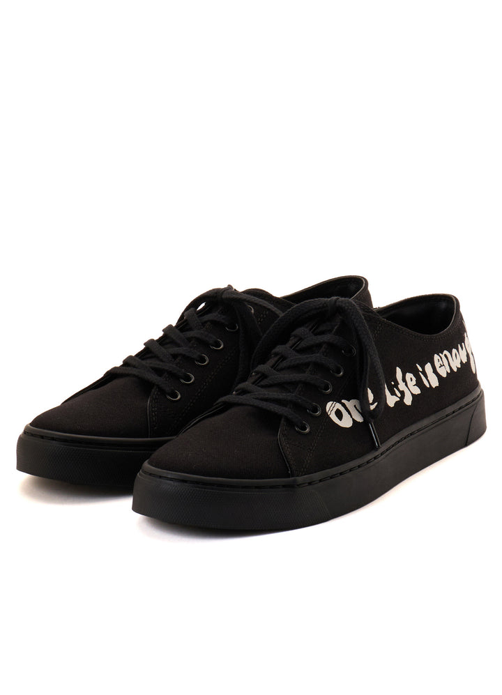 "ONE LIFE" COTTON CANVAS LOW-CUT SNEAKER