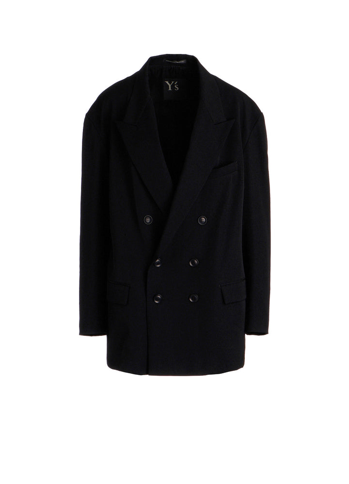 WOOL GABARDINE BIG TAILORED JACKET