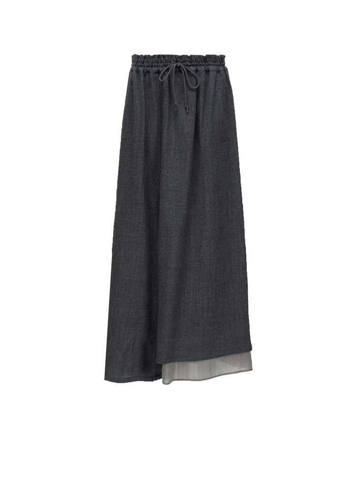 WOOL VIYELLA STRING PANTS