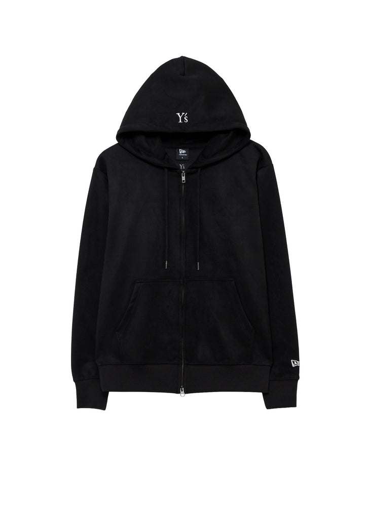 Y's × New Era SUEDE ZIP UP HOODIE