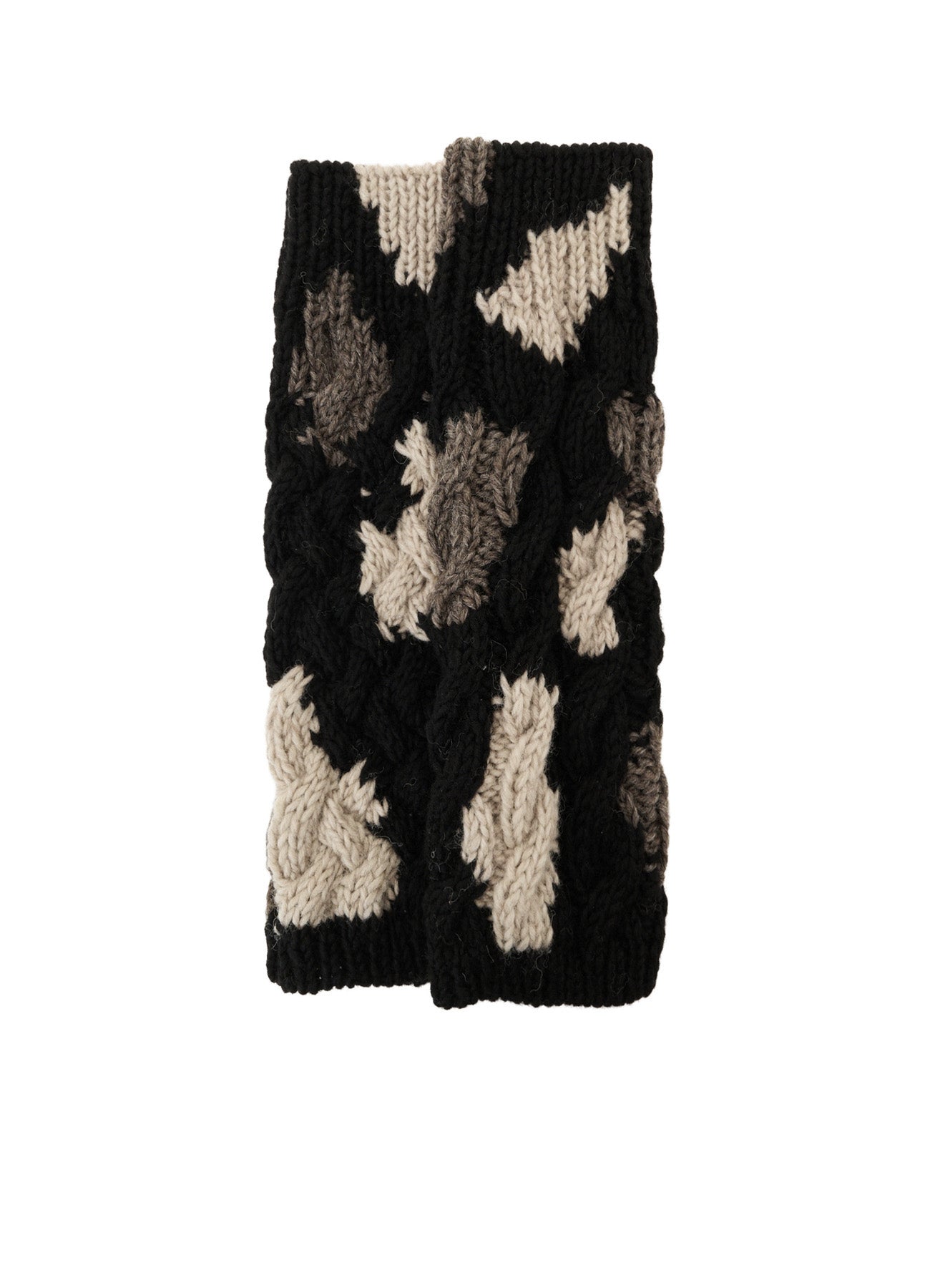 Y's Yohji Yamamoto archive ネックウォーマー ANIMAL PATTERN HAND-KNIT ARM WARMER – THE SHOP YOHJI YAMAMOTO