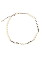 PEARL AND CHAIN CHOKER